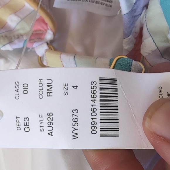 JCrew rainbow gingham swim suit - Picture 2 of 2